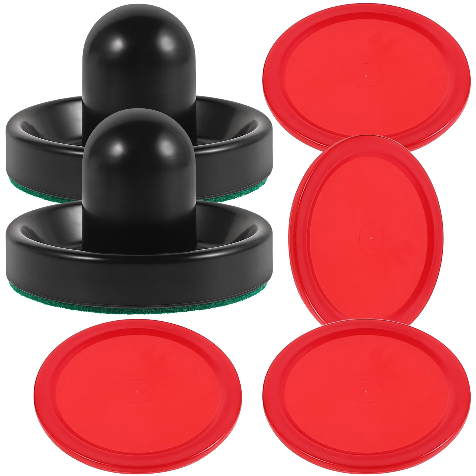 

Air Hockey 76mm Striker Pusher Parts Kids Air Hockey Paddles Felt Game Desktop Fun Family Entertainment