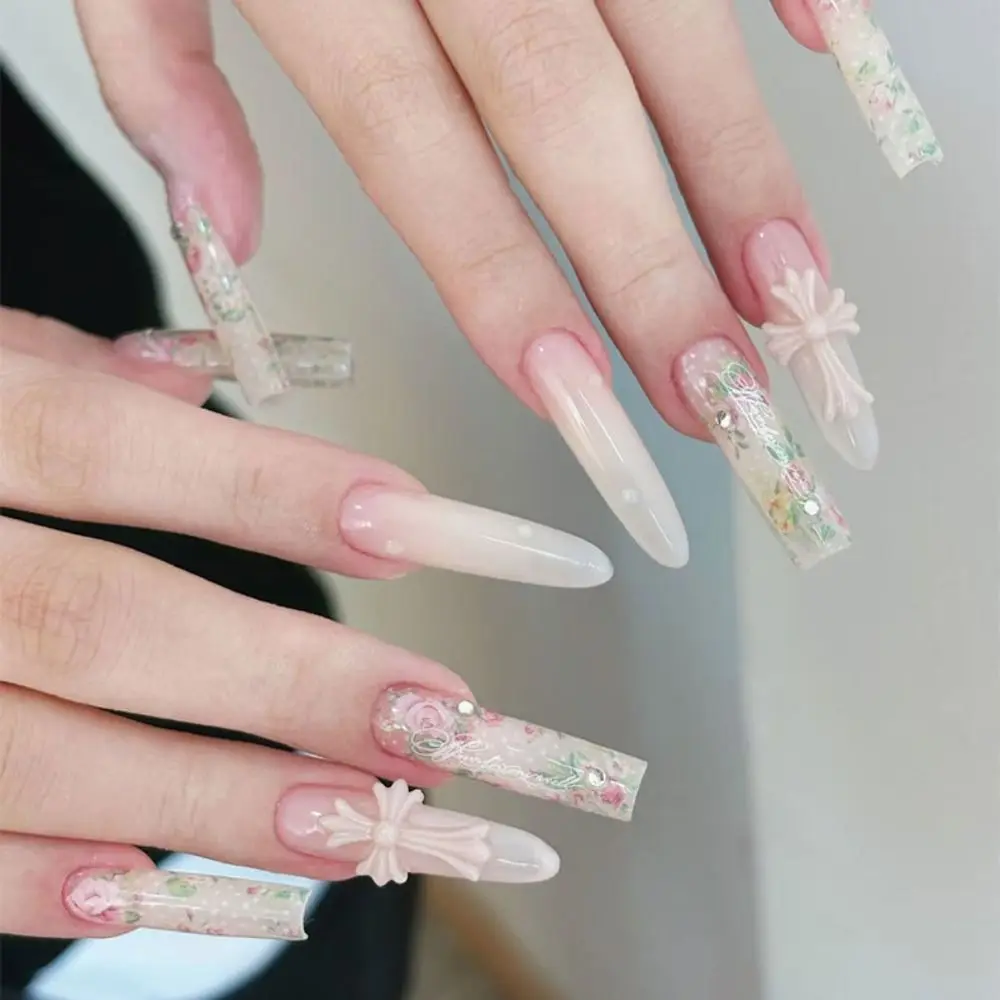 100cm Length Vintage Rose Transfer Paper DIY Ultra-thin Flower Nail Foils Nail Art Supplies Flower Print Nail Stickers