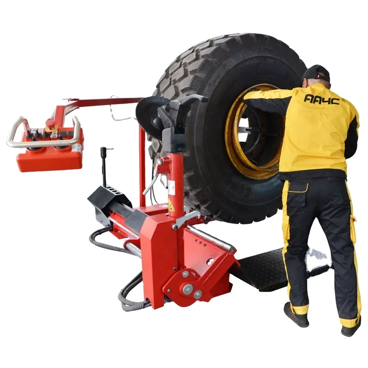AA4C 42 Full Automatic Truck Tire Changer Tyre Changing Demount Machine  Heavy Tyre Auto  Repair Garage