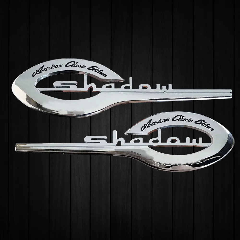 

Motorcycle Chrome 3D Emblem Badge Decal Fuel Tank Sticker Tank Pad Protector Decal For Honda Shadow VT VTX 400 500 600 750 1100