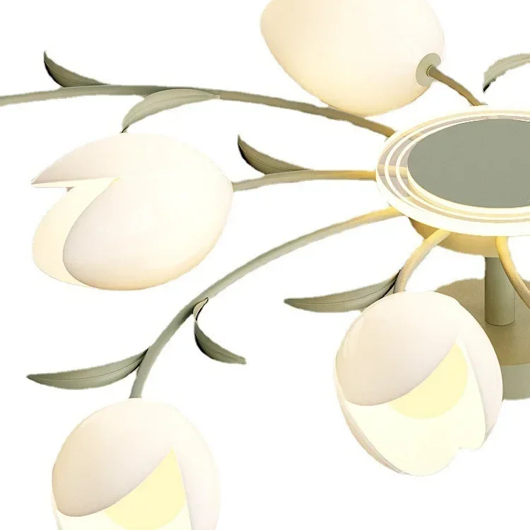 

Living room main light cream wind simple, modern intelligent master bedroom light lily of the valley warm romantic room