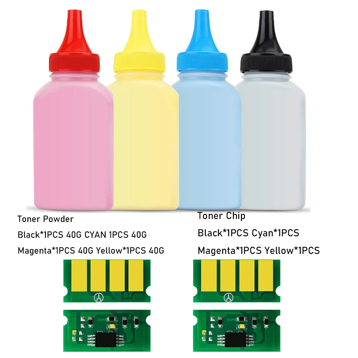 4 Color Cartridge Chip Toner Powder Compatible For Ricoh Aficio SP C250e SP C261SFNw SP C260DNw SPC250 SPC260 SPC261sf SPC261DNw