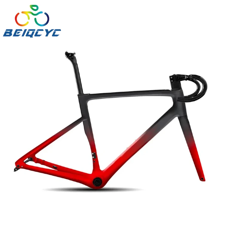 700C Carbon Disc Brake Road Bike Frames T47 thread  Mechanical&Di2 Cyclocross Flat-Mounted Bike Frame