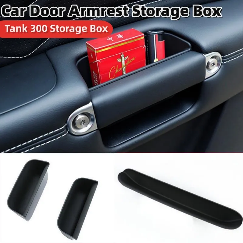 

GWM Great Wall Tank 300 2023 Car Accessories Door Armrest Storage Box Central Console Copilot Organize Storage Box Garnish Cover