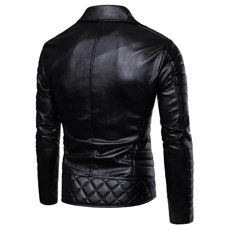 2022 Fashion Red Jacket Men \'s PU Leather Hooded Jacket Personality Motorcycle Jacket Large Size Fashion Men\' S Clothing