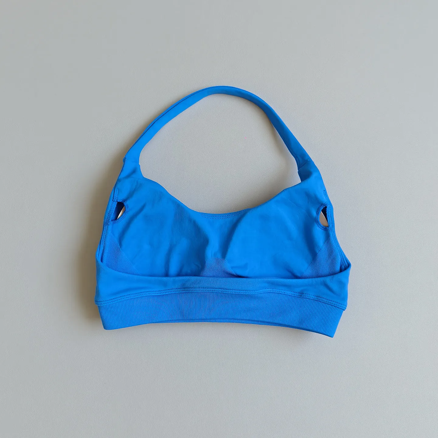 Nahtloser Neckholder-Sport-BH mit schönem Rückendesign, Push-up, stoßfest, schnelltrocknend, atmungsaktiv, für Damen, Fitness, Yoga, Oberbekleidung – Detail 5