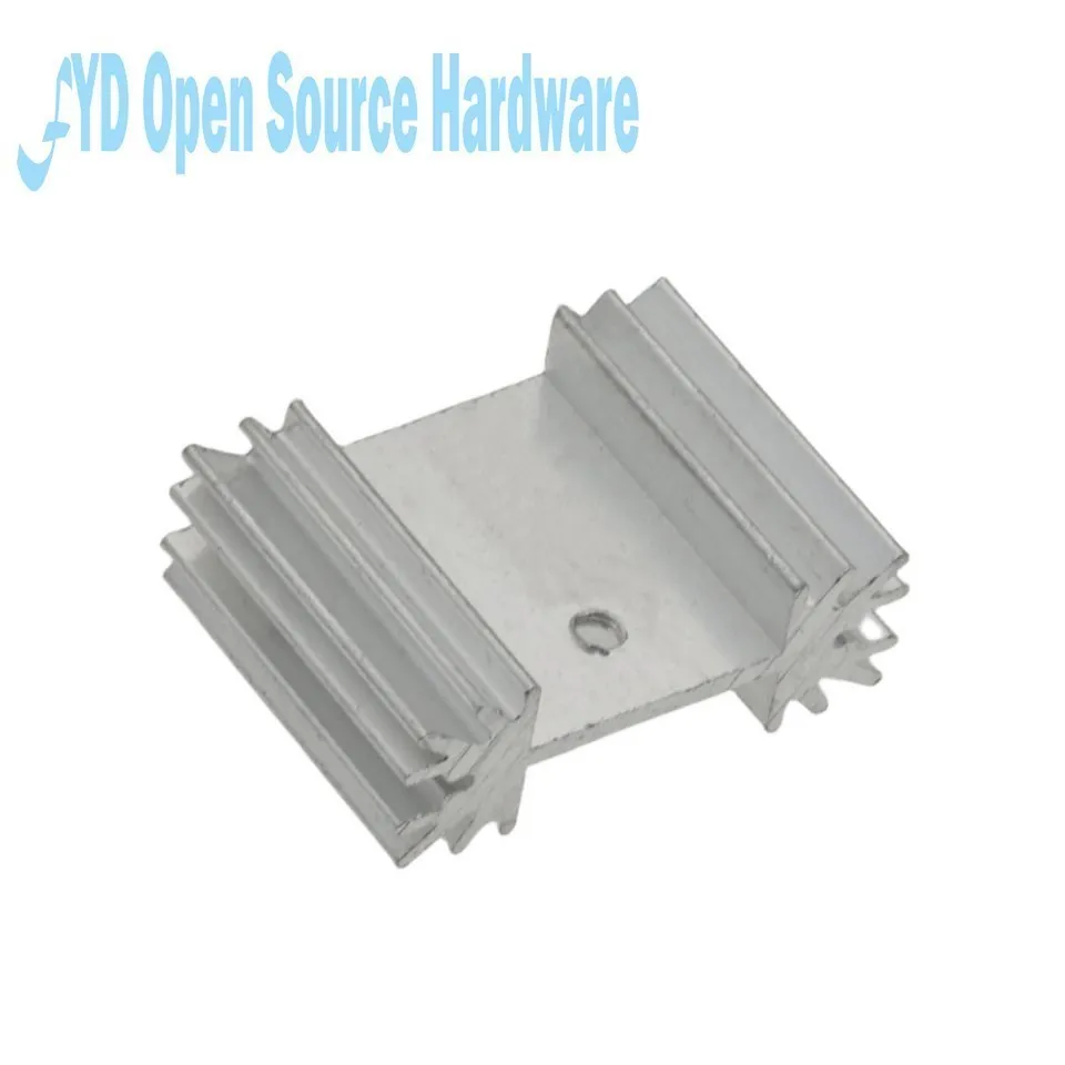 5PCS Heatsink Radiator Cooler Radiator 34x25x12MM High Quality Silver Heat Sink For Three-band Audio Regulator