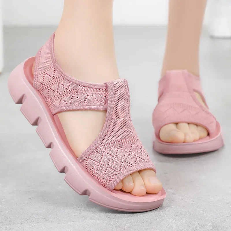 

Women's sandals, simple solid color women's shoes, breathable and comfortable in summer, soft upper, platform bestseller