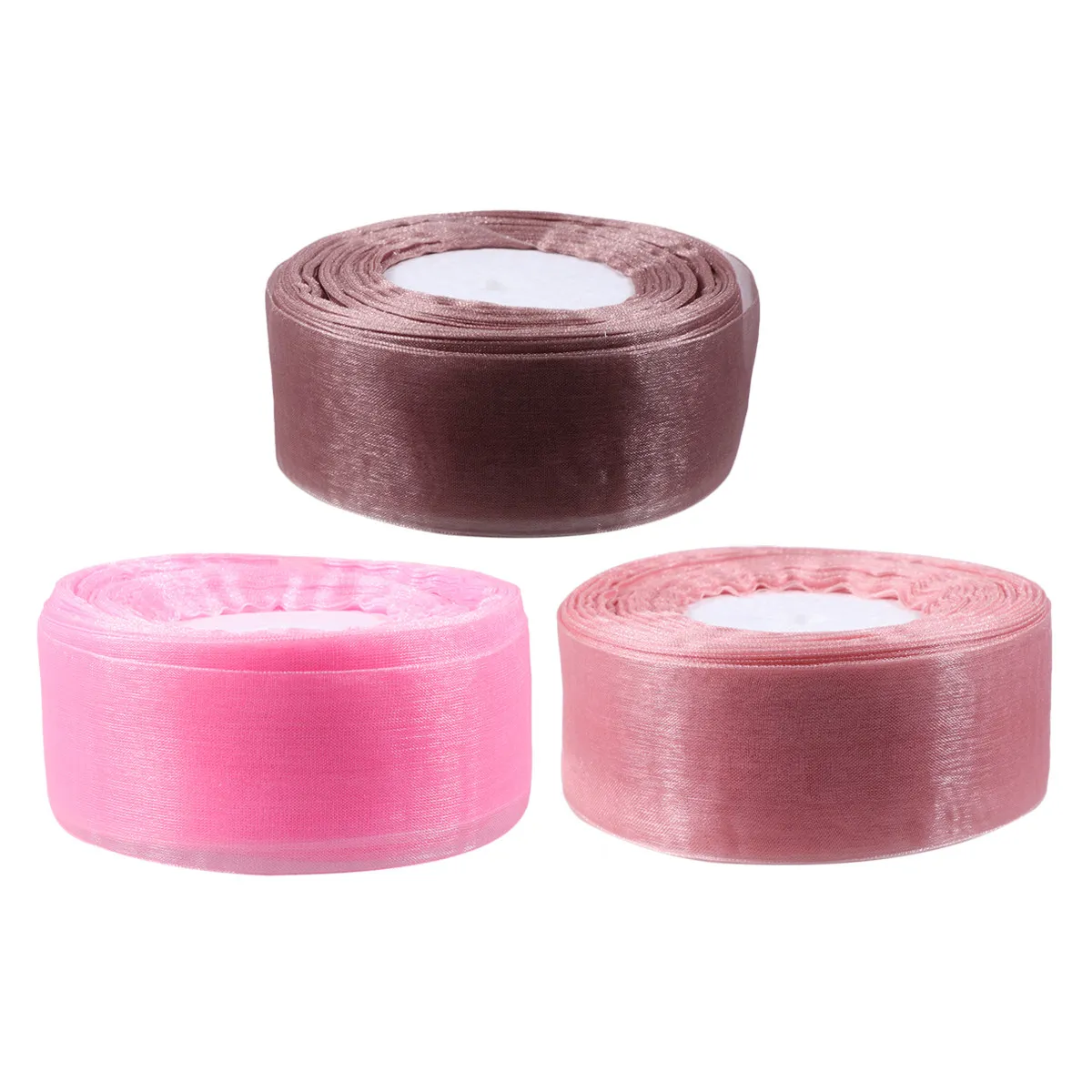 3 Rolls Organza Ribbon Decoration Elegant Wedding Party Gift Packing DIY Craft Tape 4cm45m Sheer Organza Roll Root