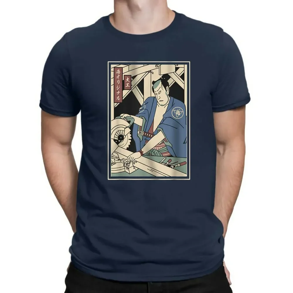 Carpentry Samurai T-Shirt Samurai Carpenter Funny Homme Neue Kurzarm-Harajuku-Tops Band-T-Shirts