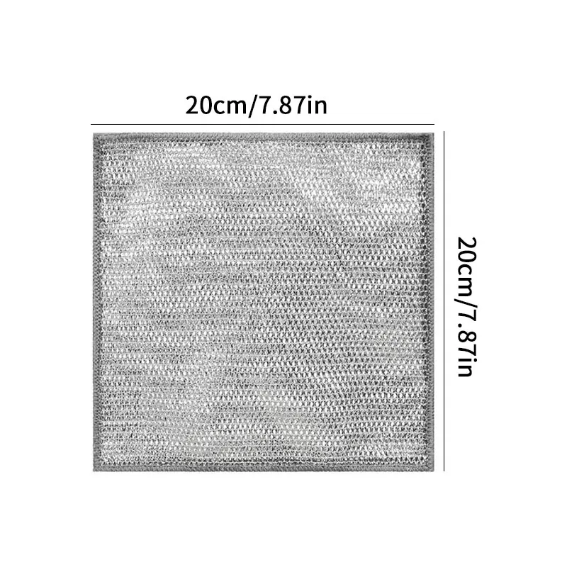 10 قطعة أطباق أسلاك الفولاذ متعددة الأغراض غير قابلة للخدش قابلة لإعادة الاستخدام تنظيف الملابس خالية من الرائحة فرك الملابس للأطباق تجهيزات المطابخ المطبخ
