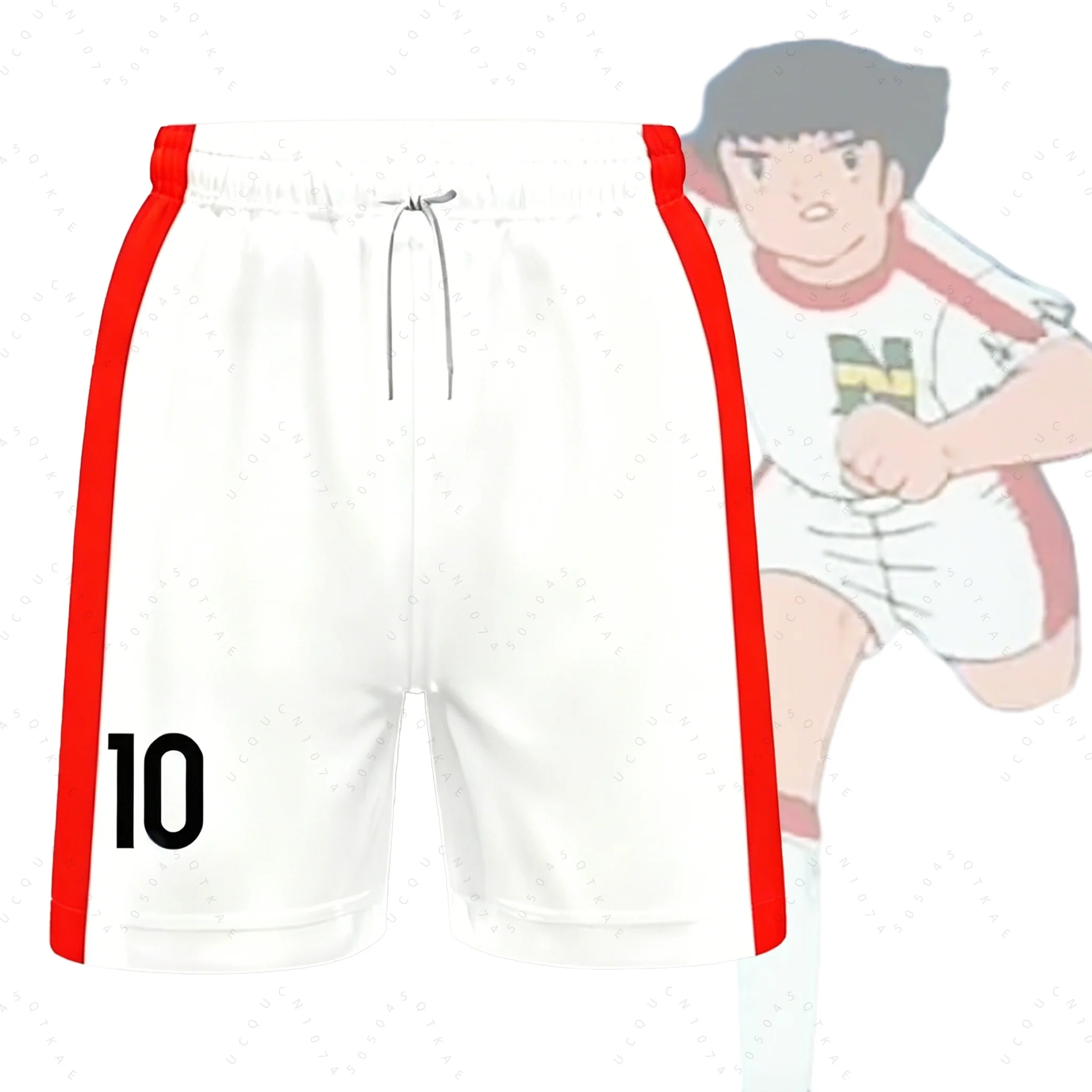 2 Piece Outfit Mens Tracksuit Captain Tsubasa Football No.10 TShirt Shorts WomenMen Sportwear Harajuku Summer Tshirt 2 Piece Set view 5