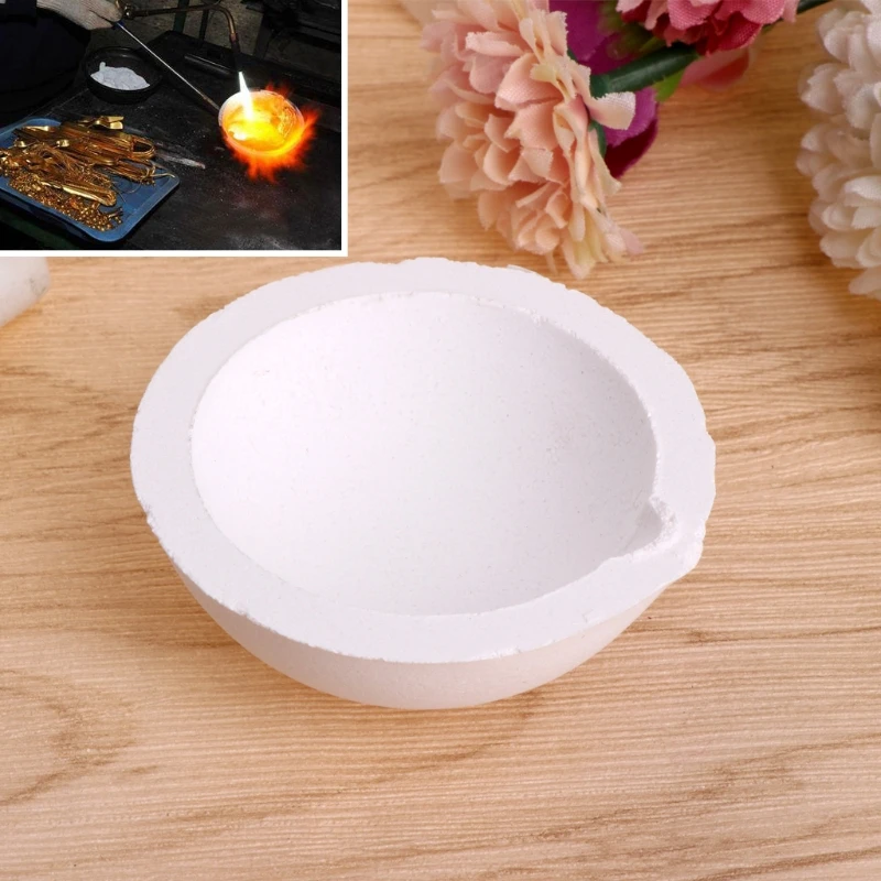 Jewelry Casting Tools 100 Grams High Temperature Silica Melting Ceramic Crucible for Gold Silver Smelting Bowl Dropsale