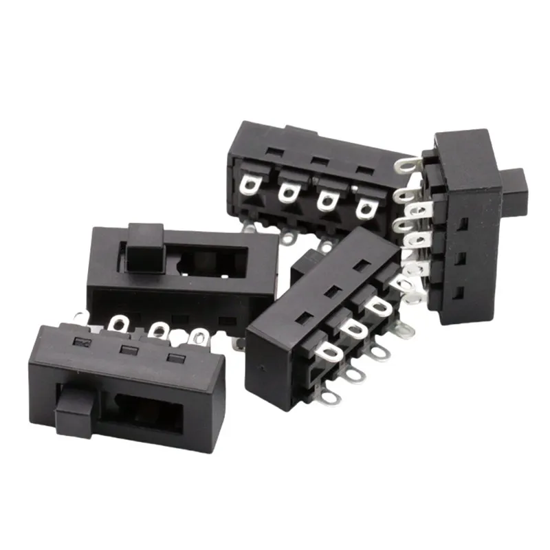 100pcs SS-23N02/23l11 High-current Toggle Switch 8-pin 3-position Vertical Wave Type Push Switch