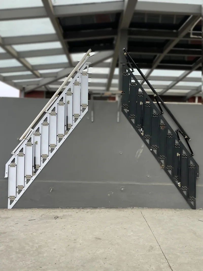 Wall Folding Stairs Home Attic Side Step Ladder Duplex Small Apartment Building Stairs Wall Sticking