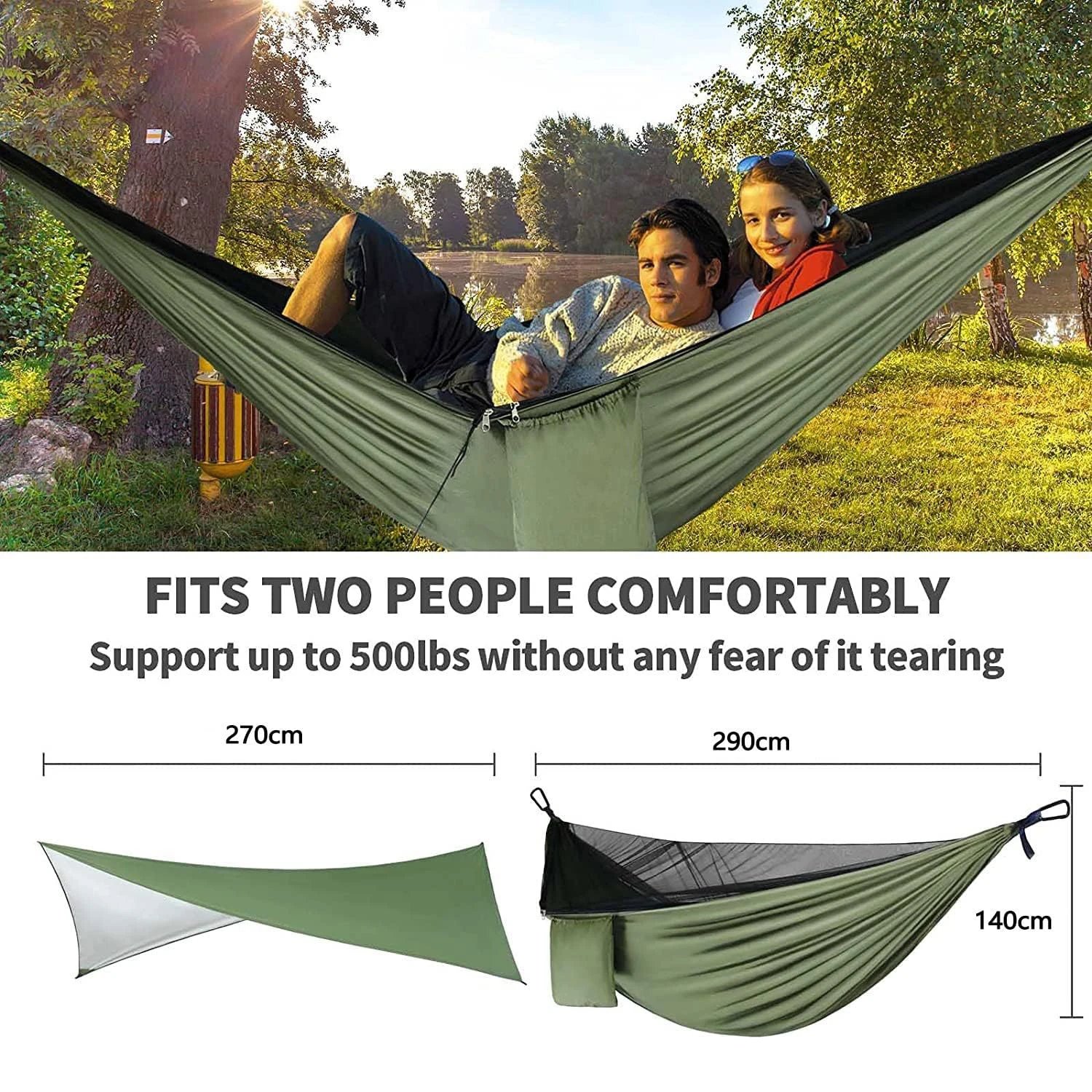 Camping Shelters Canopy Sunshade Double Bed Sitting Hammocks With Bug Mosquitos Nets And Xlrain Cover Transparent For Hammocks