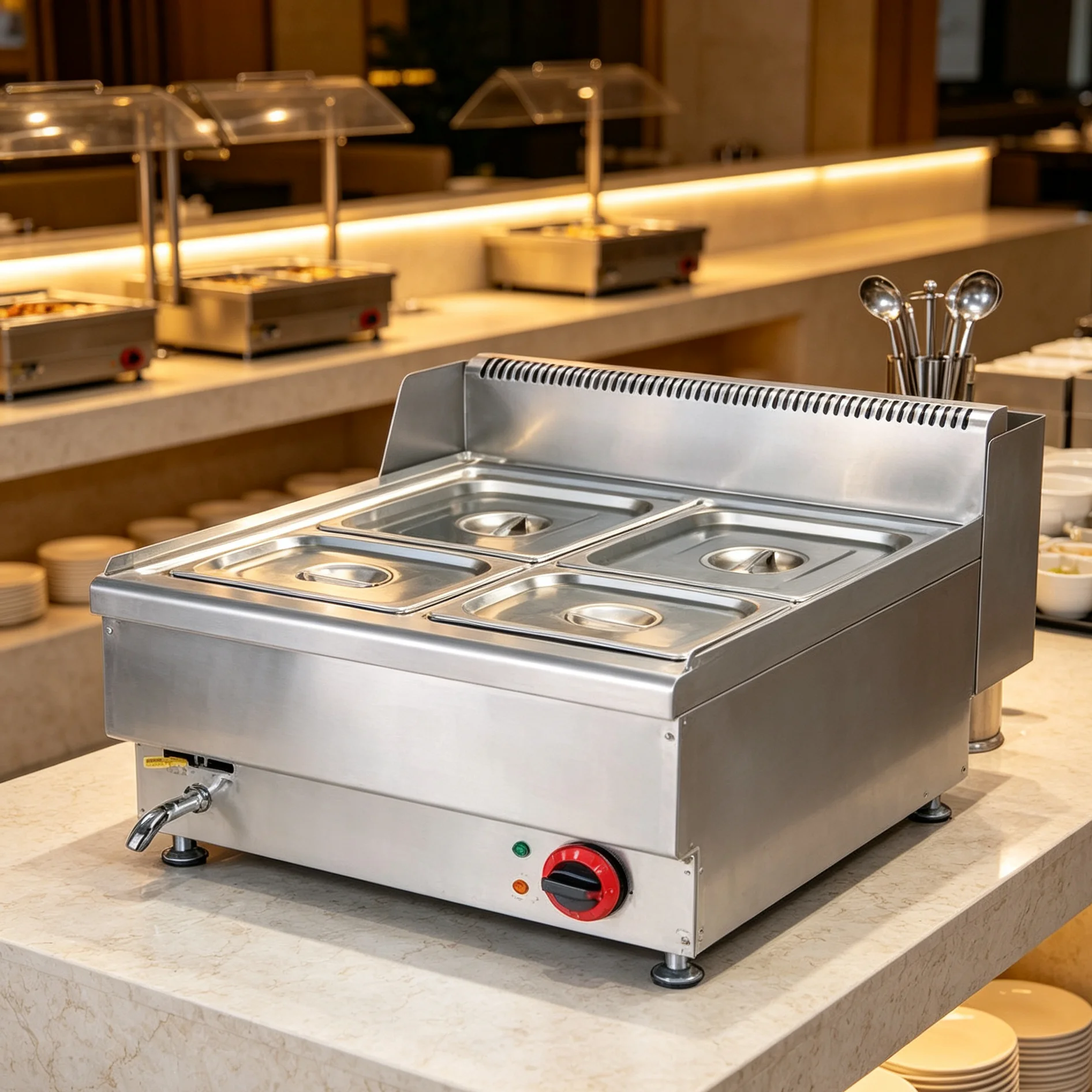 T*& Electric Bain Marie 4 GN P - огляд і ціна Bain Marie Food Warmer