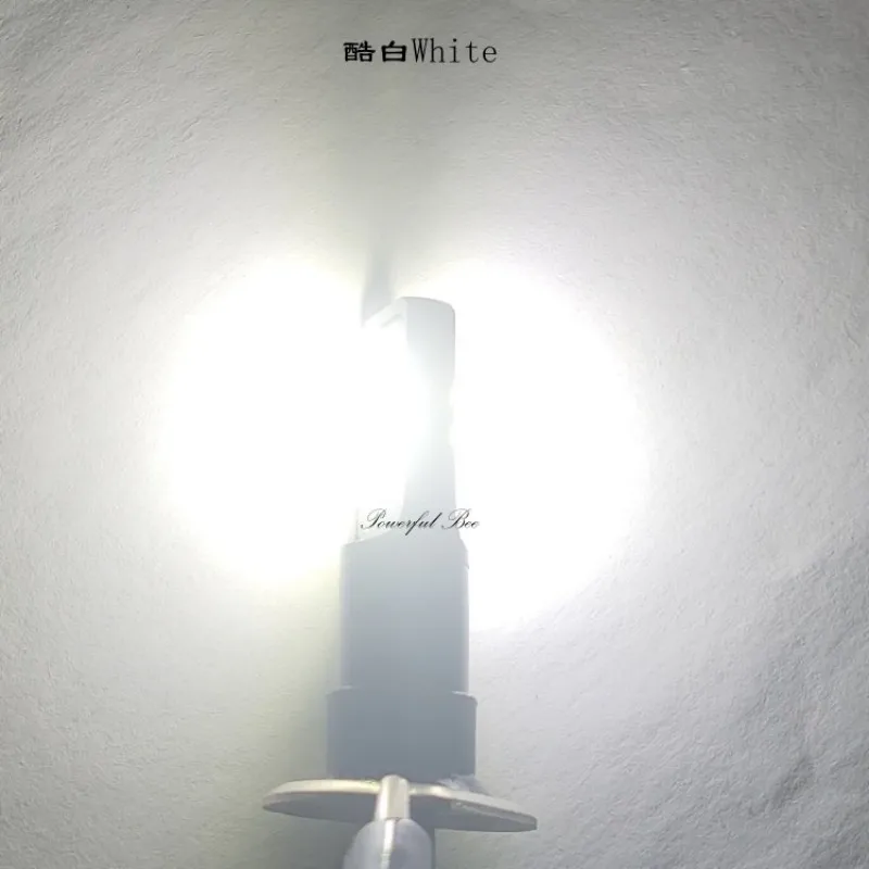 LED 자동차 안개등 램프, DRL 전구, 골든 옐로우 레몬 그린 화이트 색상, H1, 24W, 2 x