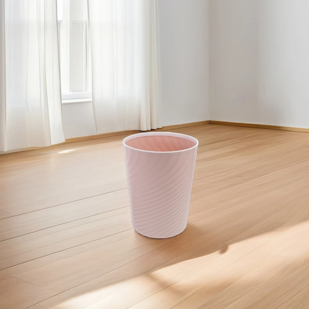 

2pcs Trash Can Garbage Bin Wastebasket for Bathroom Bedroom Office Home Use Plastic Container Waste Basket Litter Can Small Bin