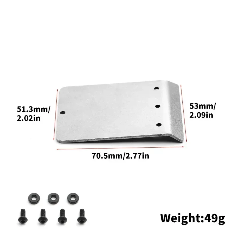 Dla Tamiya 1/10 2WD BBX-01 BB-01 RC Car Metal Roof Front Bumper Skid Plate Armor