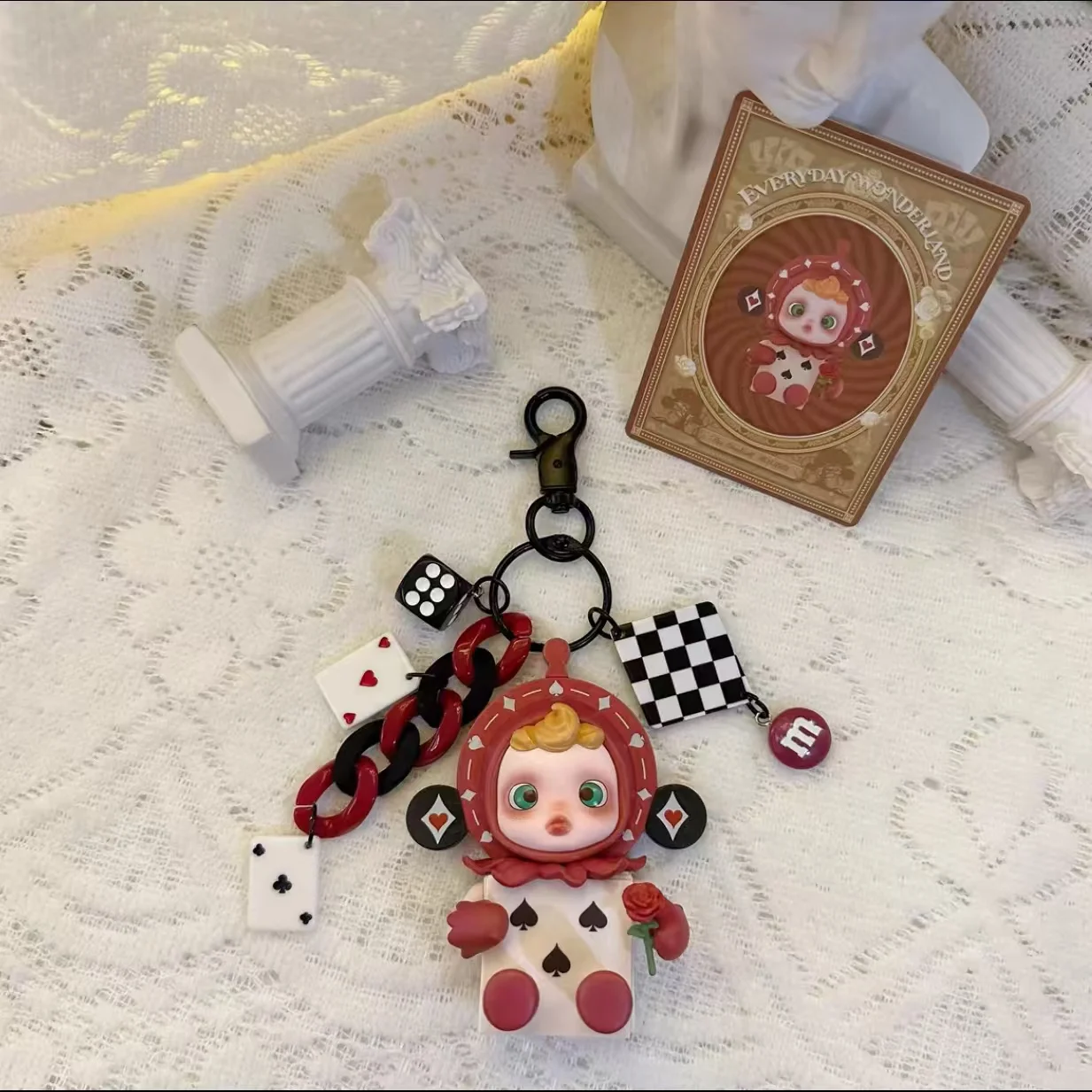 SKULLPANDA Weekday Wonderland Keychain Pendant Car Keychain Birthday Holiday Christmas Gift Toys