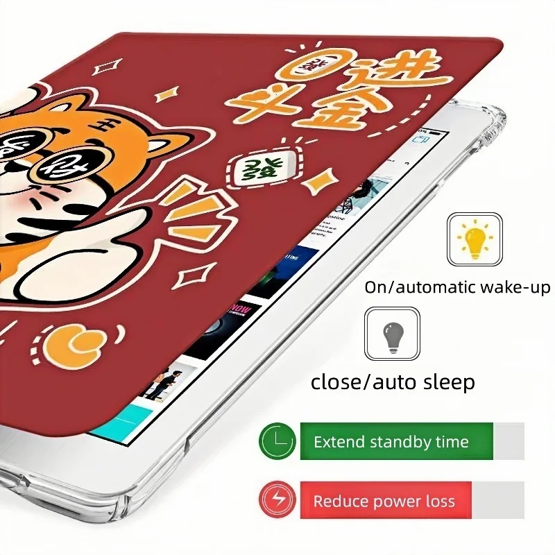 جديد لـ Xiaomi Redmi Pad SE 2024 8.7 "حامل مغناطيسي مع حامل تلقائي للاستيقاظ/النوم حافظة كمبيوتر لوحي Funda لـ Redmi Pad SE غطاء حماية