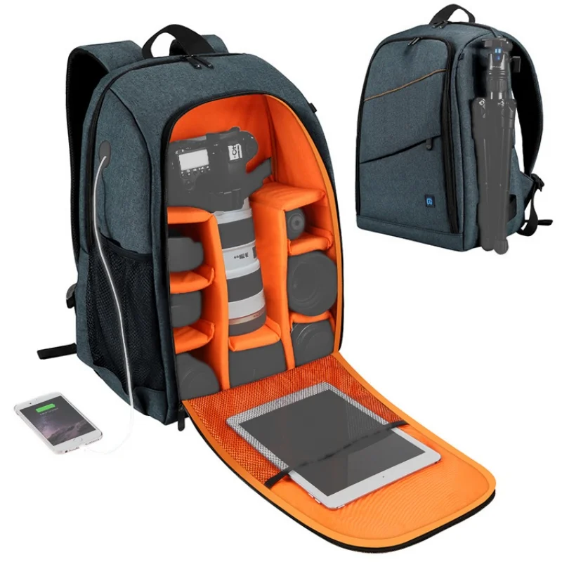 

Outdoor Photography Backpack Waterproof Large Capacity Camera Bag Portable Travel Tripod Lens Pouch Video Bag For DSLR Camera