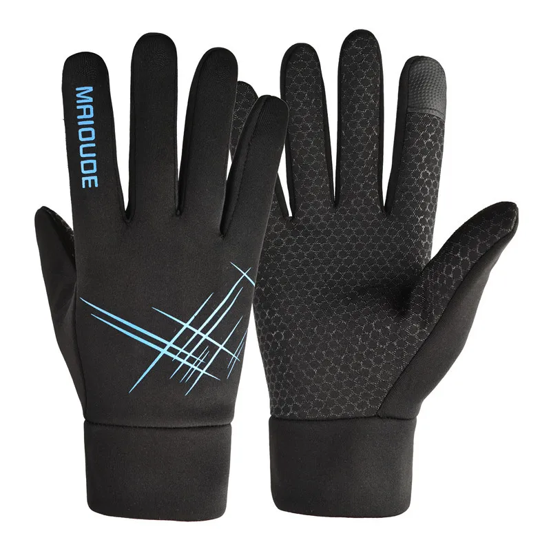 AliExpress Winter Cycling Sports Popular Touch Screen Fishing Waterproof Multi-scene with Wool Thickened Warm Cycling Windproof Gloves