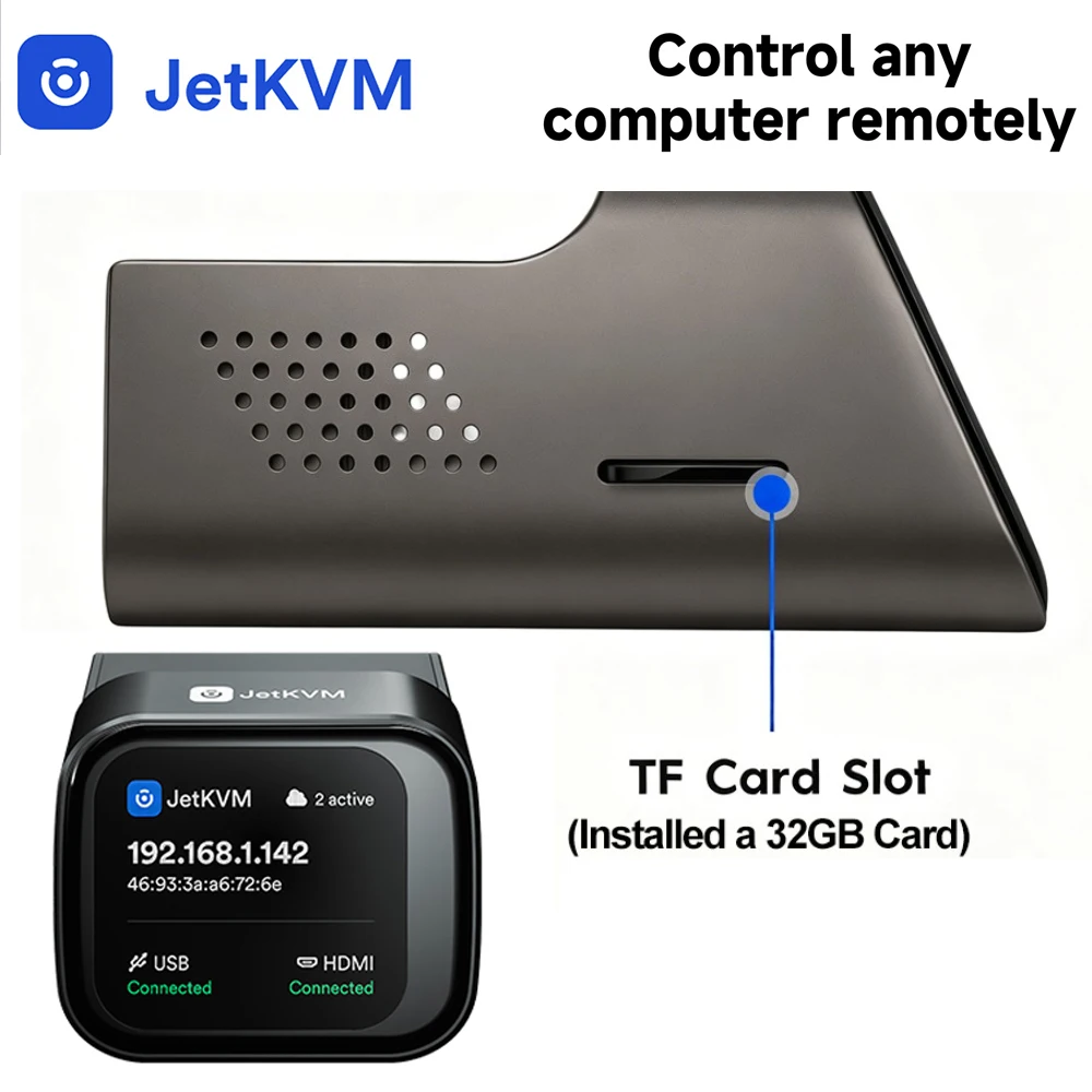JetKVM IP-KVM Open Source Remote Management Desktop Control Device