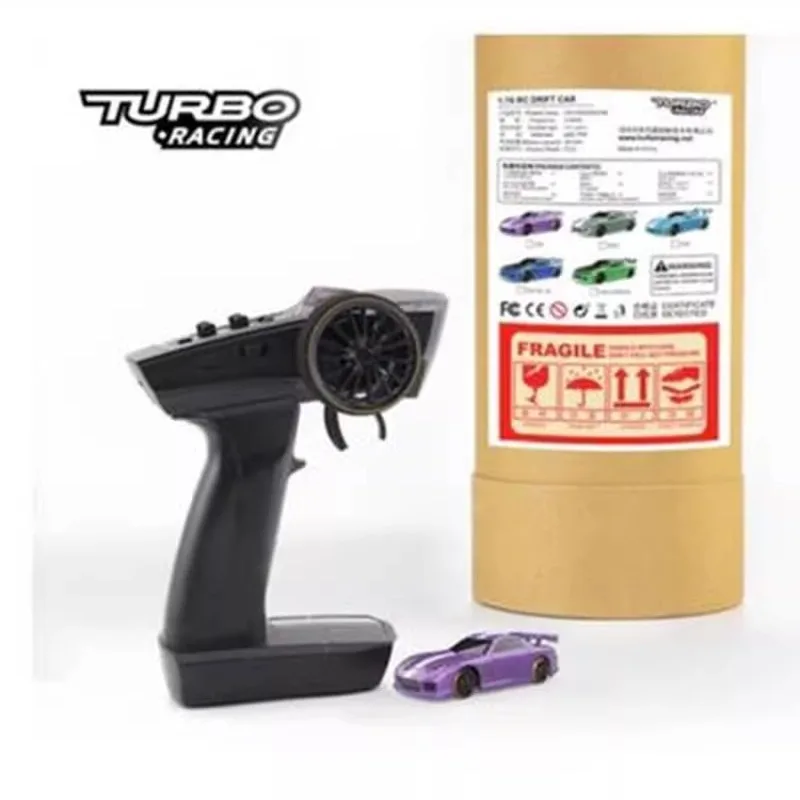 Mini turbo racing carro de controle remoto escala 1:76 giroscópio rc drift brinquedo simulação modelo de carro para idades mais de 14 anos