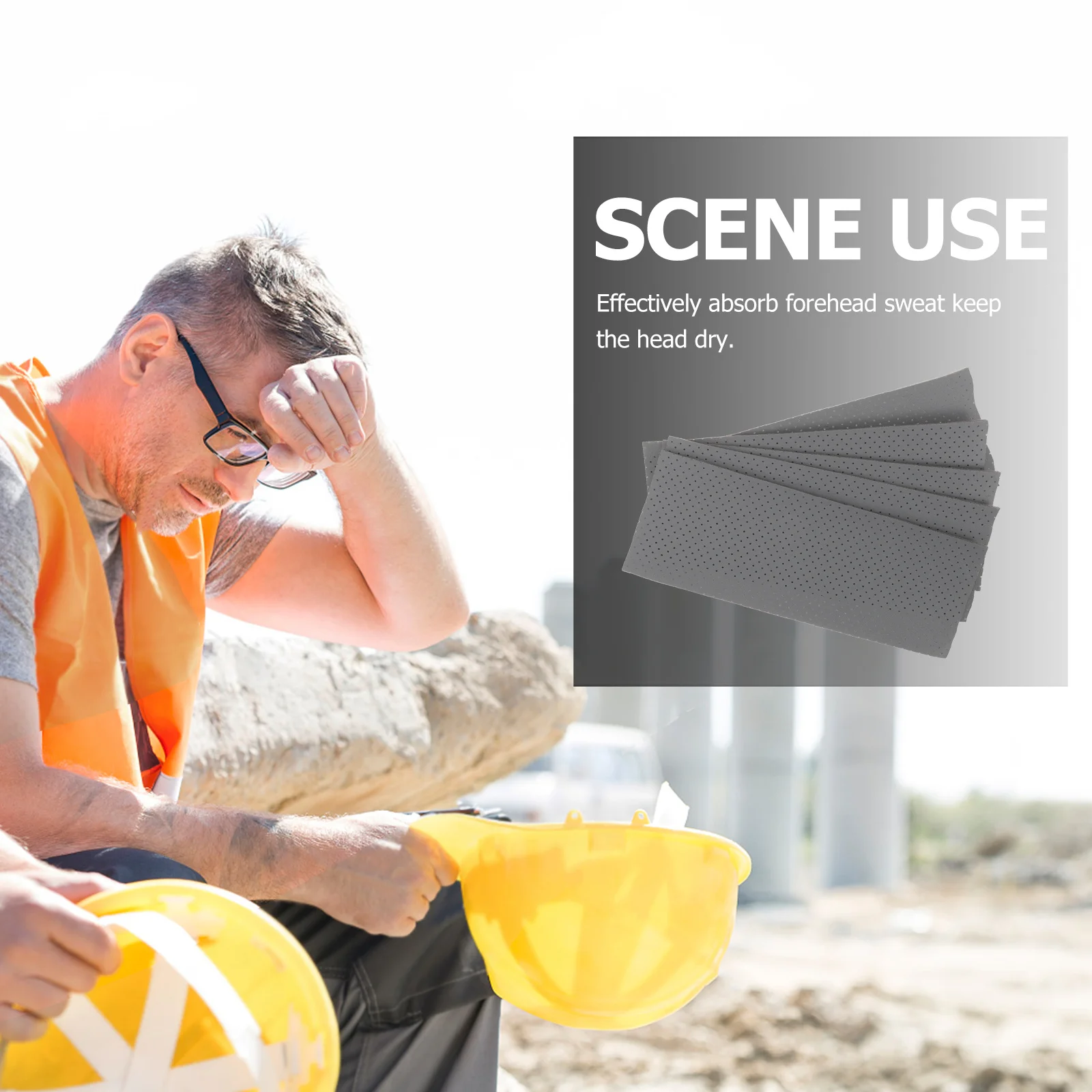 

Hard Hat Insert Sweat Towel Absorbing Liner Comfortable Hardhat Sweatbands Reusable Man