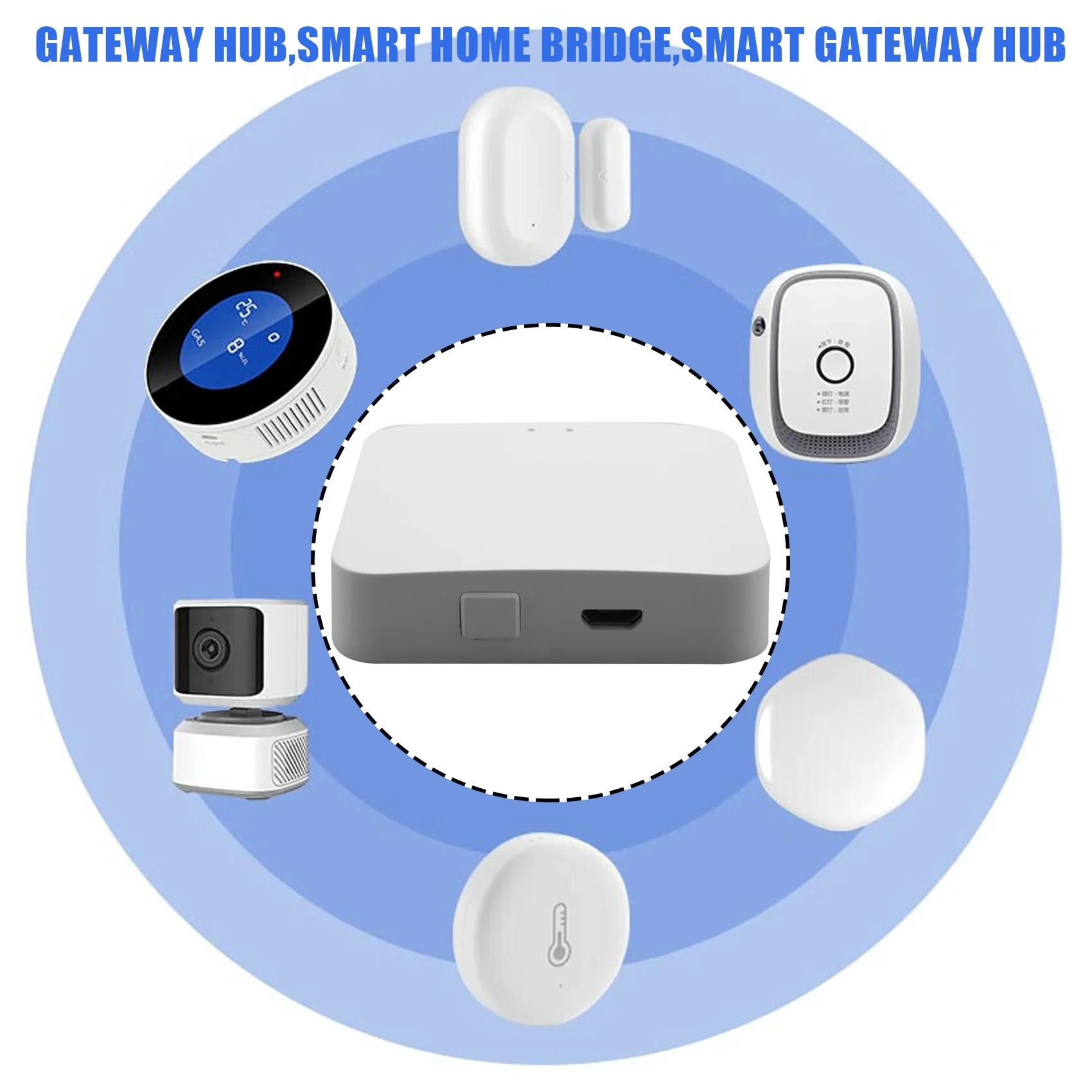 

A46M-Tuya Zigbee Smart Gateway Hub, мост для умного дома, беспроводной пульт дистанционного управления через приложение Tuya Smart Life для всех устройств Tuya Zigbee 3.0 Smart