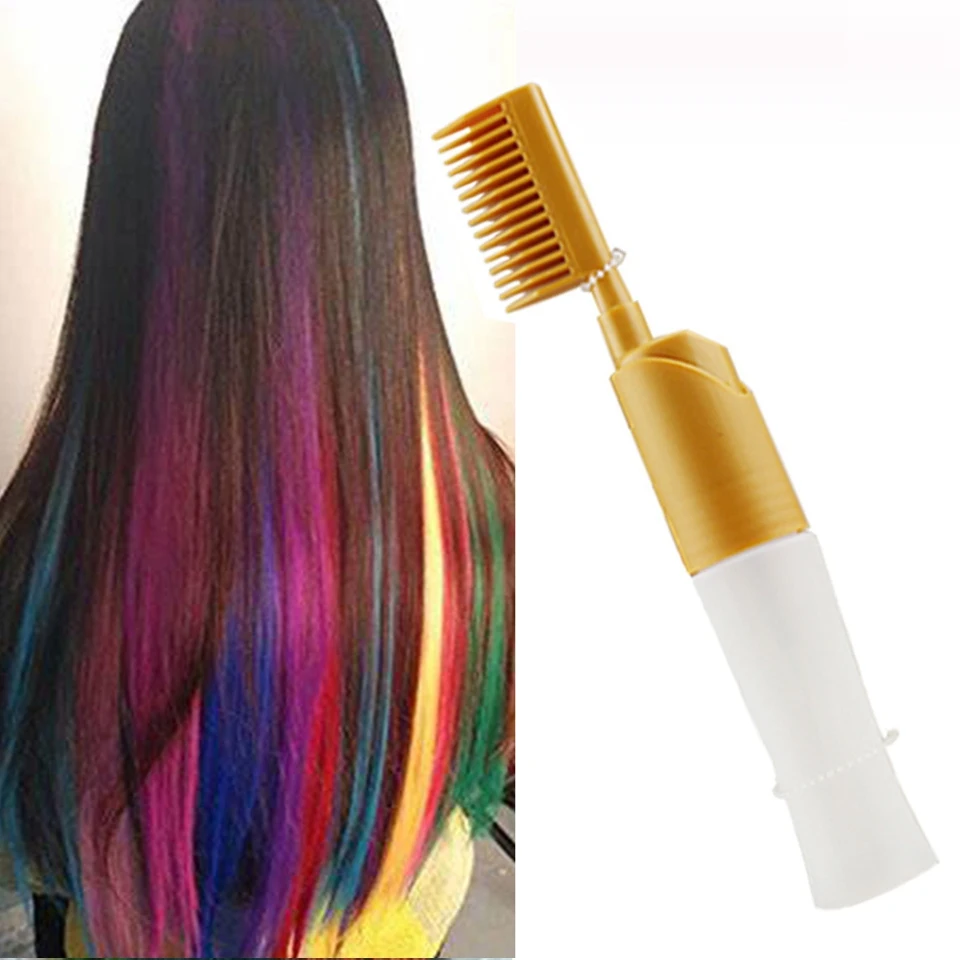 Hair Dyeing Comb Hair Dyeing Brush with Bottle DIY Combing Dyeing Baking Oil Brush Hair Tool