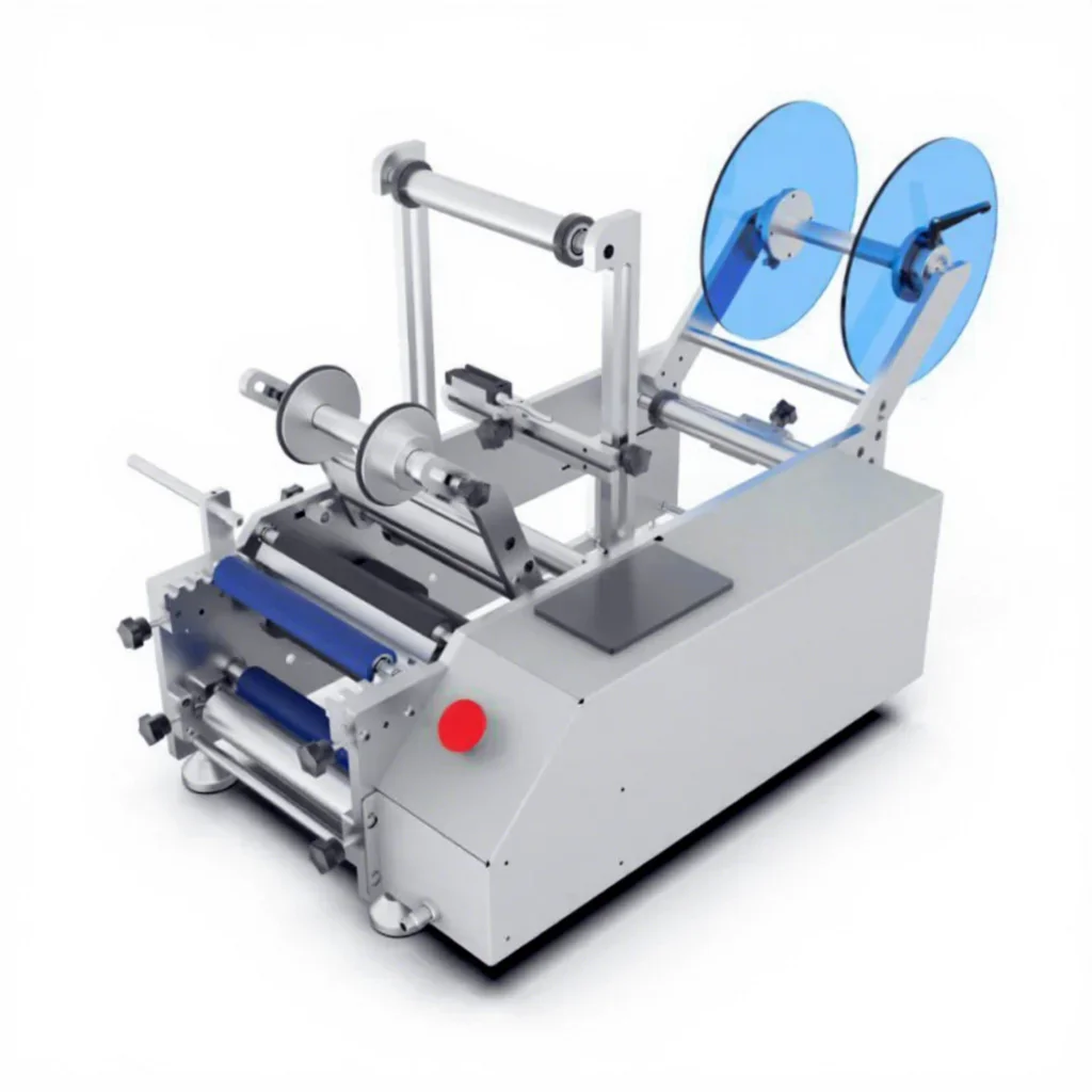Manual Desktop Label Applicator Electric Semi Automatic Labeling Machine for Round Bottles