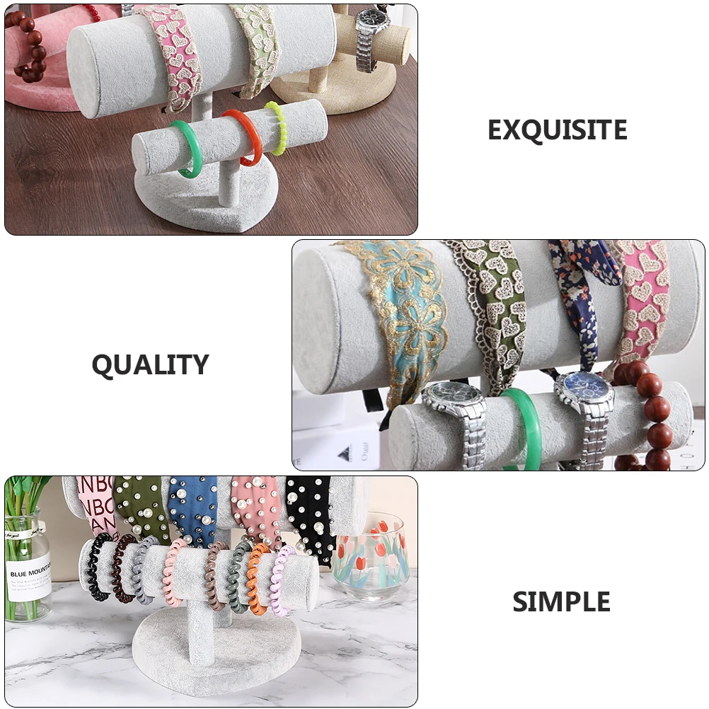 

Light Hairband Bracelet Display Stand Storage Rack For Earrings Headband Watch Hand Chain Exhibiting Frame Travel