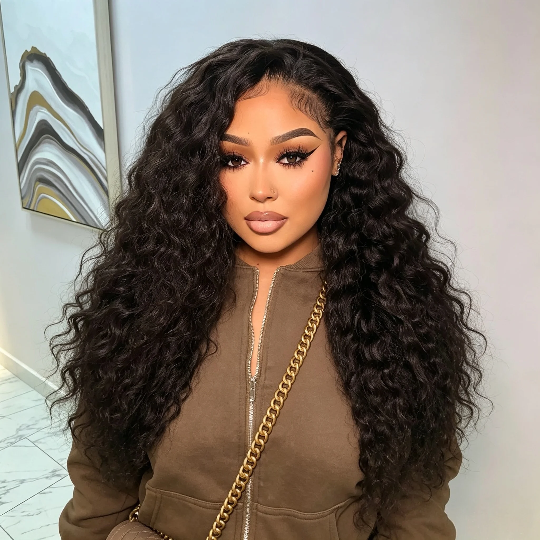 ≥98% Human Hair Wig Deep Wave Human Hair Lace Front Wig 13x6 HD Transparent Lace Frontal Wigs 13x4 Pre Plucked 360 Curly Wigs Hd Transparent Lace Wig s For Women 30 40 Inch Local Warehouse In The Us Ships Within