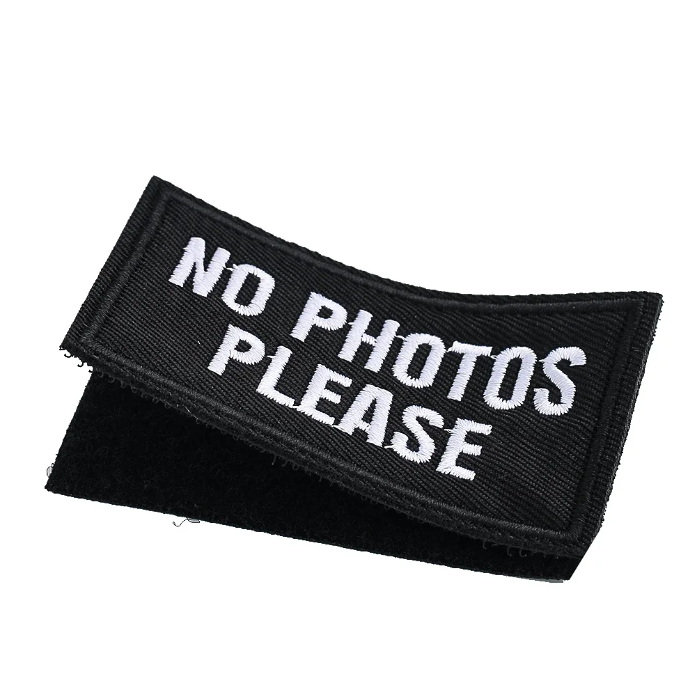 2ชิ้นแพทช์เย็บปักถักร้อยกลยุทธ์ไม่มีรูปโปรดอุปกรณ์เย็บผ้าแบบทำมือสำหรับเสื้อผ้าสมุดภาพงานฝีมือกลางแจ้ง