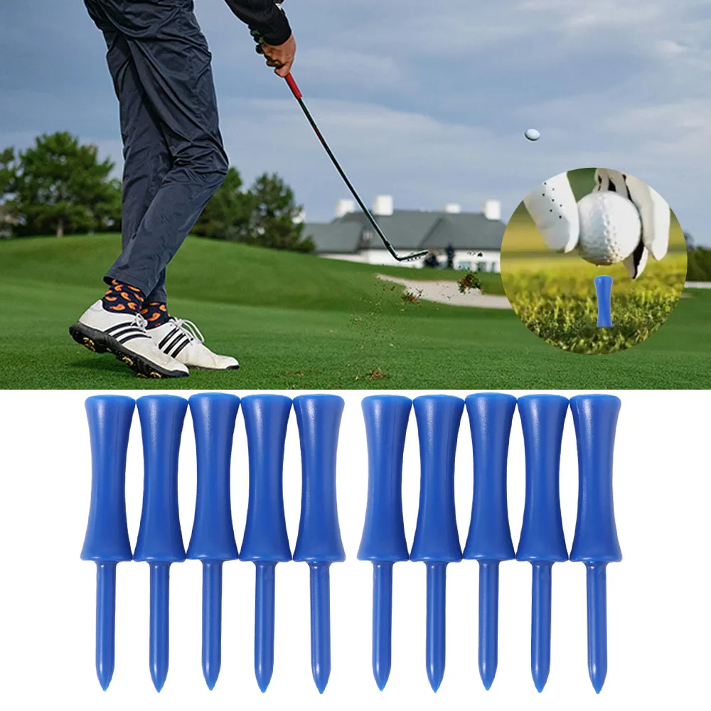 

100pcs 68mm Golf Rubber Tee Replacement Plastic Professional Golf Tee Recyclable Portable Golf Practice Tee Golf Accessories