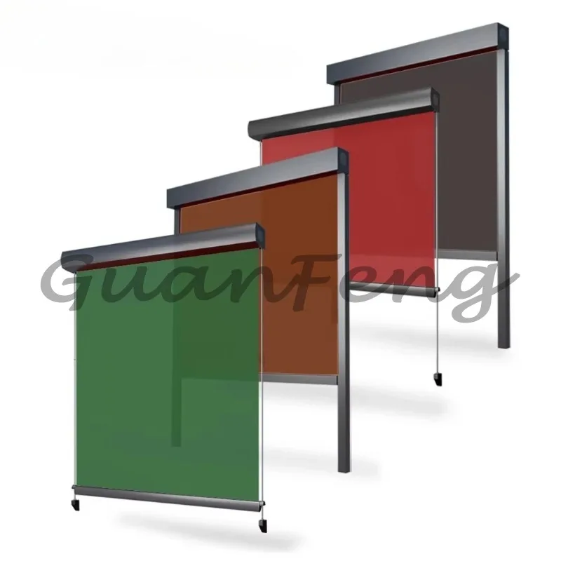 Wire guide rail manufacturer PVC outdoor zipper electric roller shutter