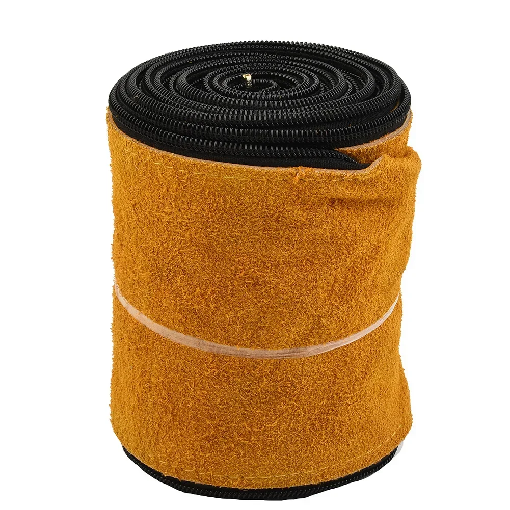 Cable Cover TIG Welding Torch Yellow Hose Leather 12ft L 4in Wide Accessories Cowhide Diameter 29mm Protection