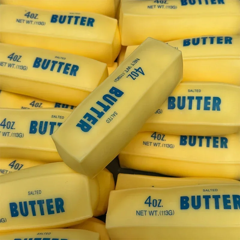 Butter Stick Squishy Stress Ball Fidget Toy Crunchy Squeeze Toy Round Blocks Filled ASMR Anti Stress Release Hand Relax Gift Toy - view 4