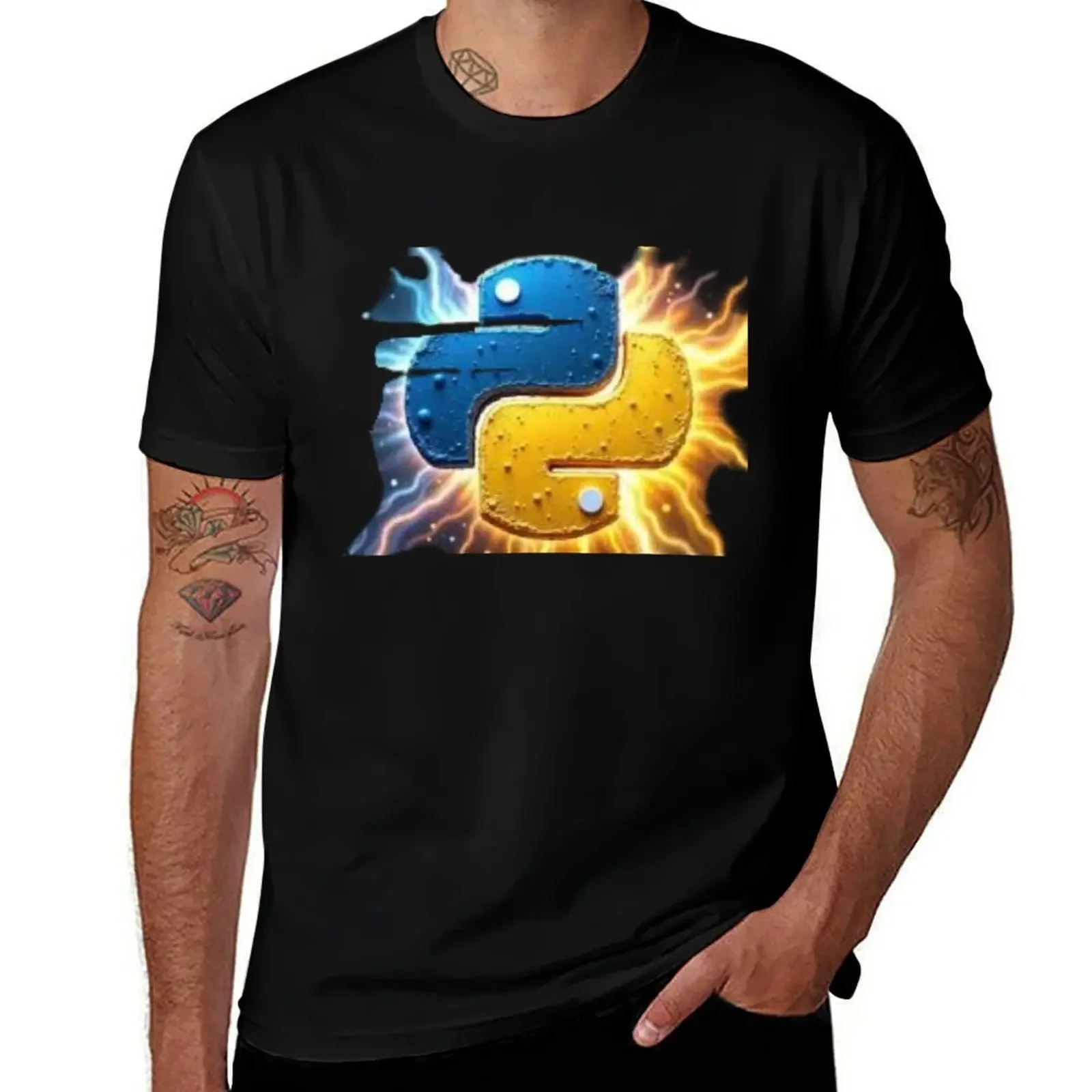 

Python programming T-Shirt T-shirts oversize anime figures customizeds mens tall t shirts