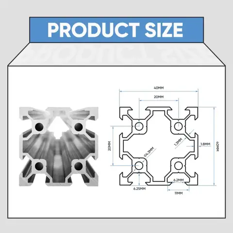 6 best sales 4040 एल्यूमीनियम प्रोफ़ाइल - №5
