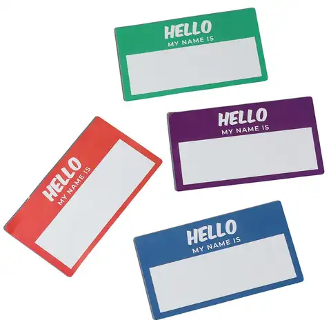 60 st namnskyltar, 10 best sales Mitt namn är ett klistermärke - №2