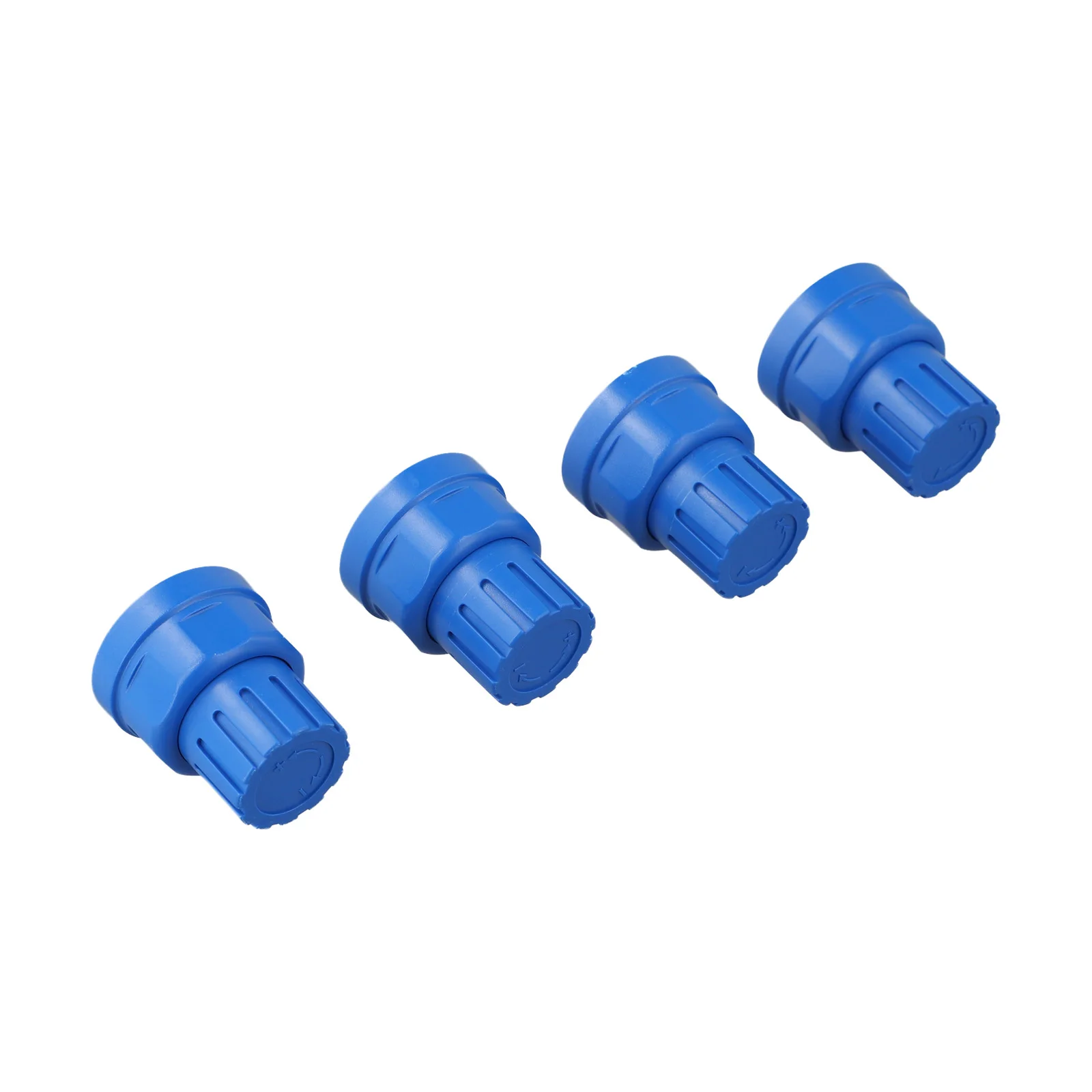 4pcs M30x1.5 Blue Handle Handwheel Switch For Water Distributor Manifold Radiator Floor Heating System Control Parts