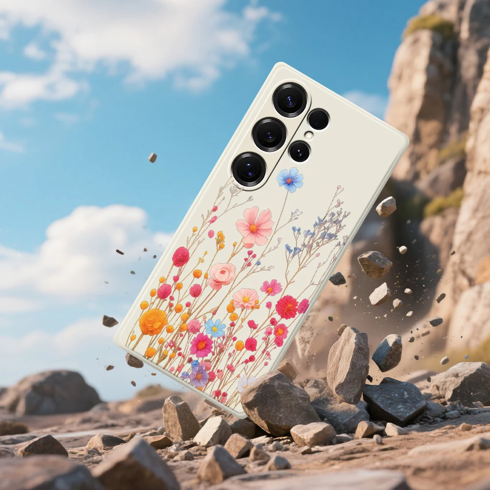 حافظة لهاتف سامسونج جالاكسي S25 S24 S23 S22 S21 S20 Ultra Plus S23 FE S21FE S20FE S10 Plus غطاء سيليكون