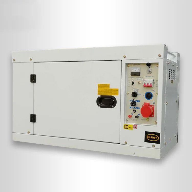 

The manufacturer supplies 6.5kw diesel generator and 10kva small silent for home use on site