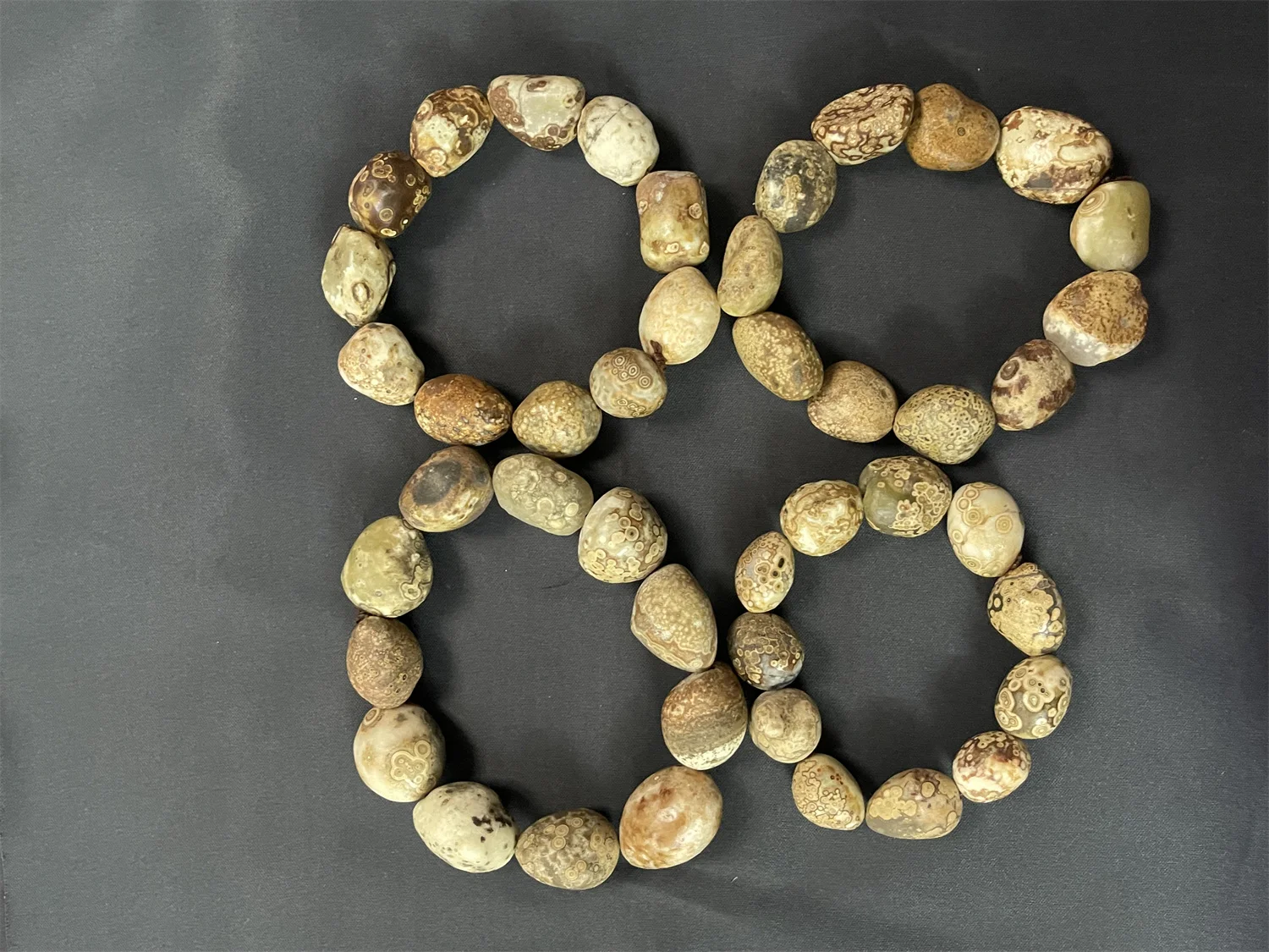 1pcs/lot Natural Gobi Agate Rough Stone Beads Bracelet Eye pattern Strong energy Strange stones Lucky Health Stone Unisex gift