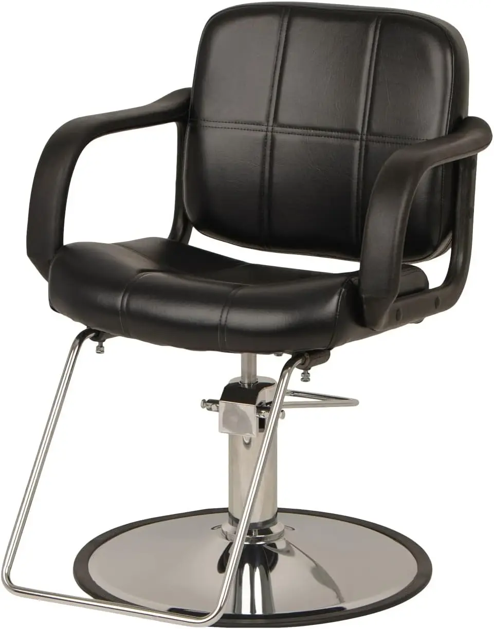 Styling Chair for Professional Salons and Spas, Modern Hair Stylist Chair, Extra-Wide Seat, 360-Degree Rotation