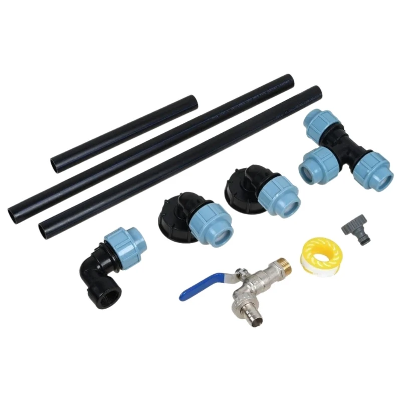 pipe-fitting-with-pe-tubing-for-garden-drain-transfer